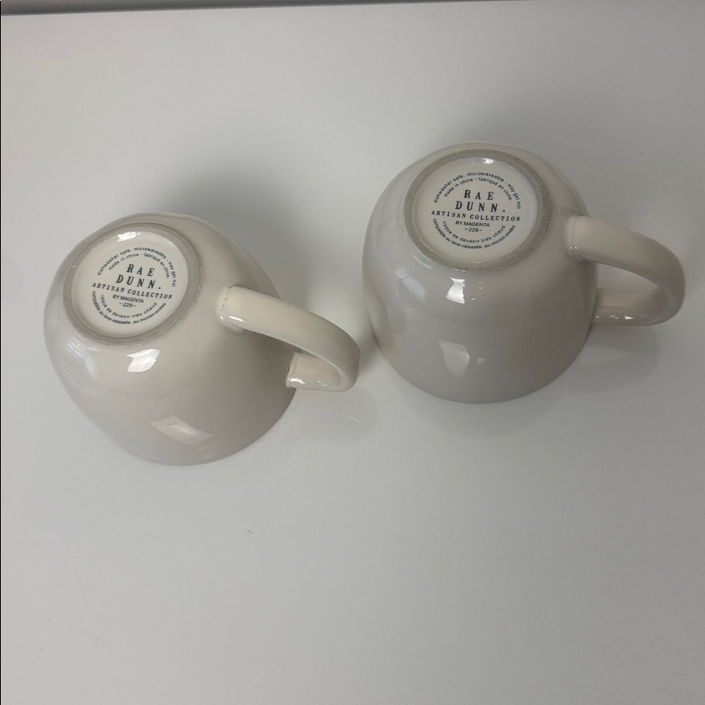 RAE DUNN Artisan Collection Mugs Mr. Mrs. Set of 2 - Picture 4 of 4